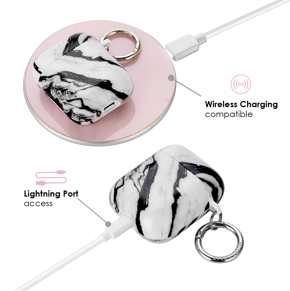 Panda Marble Airpods Case