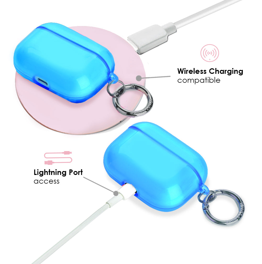 Neon Blue AirPod Case