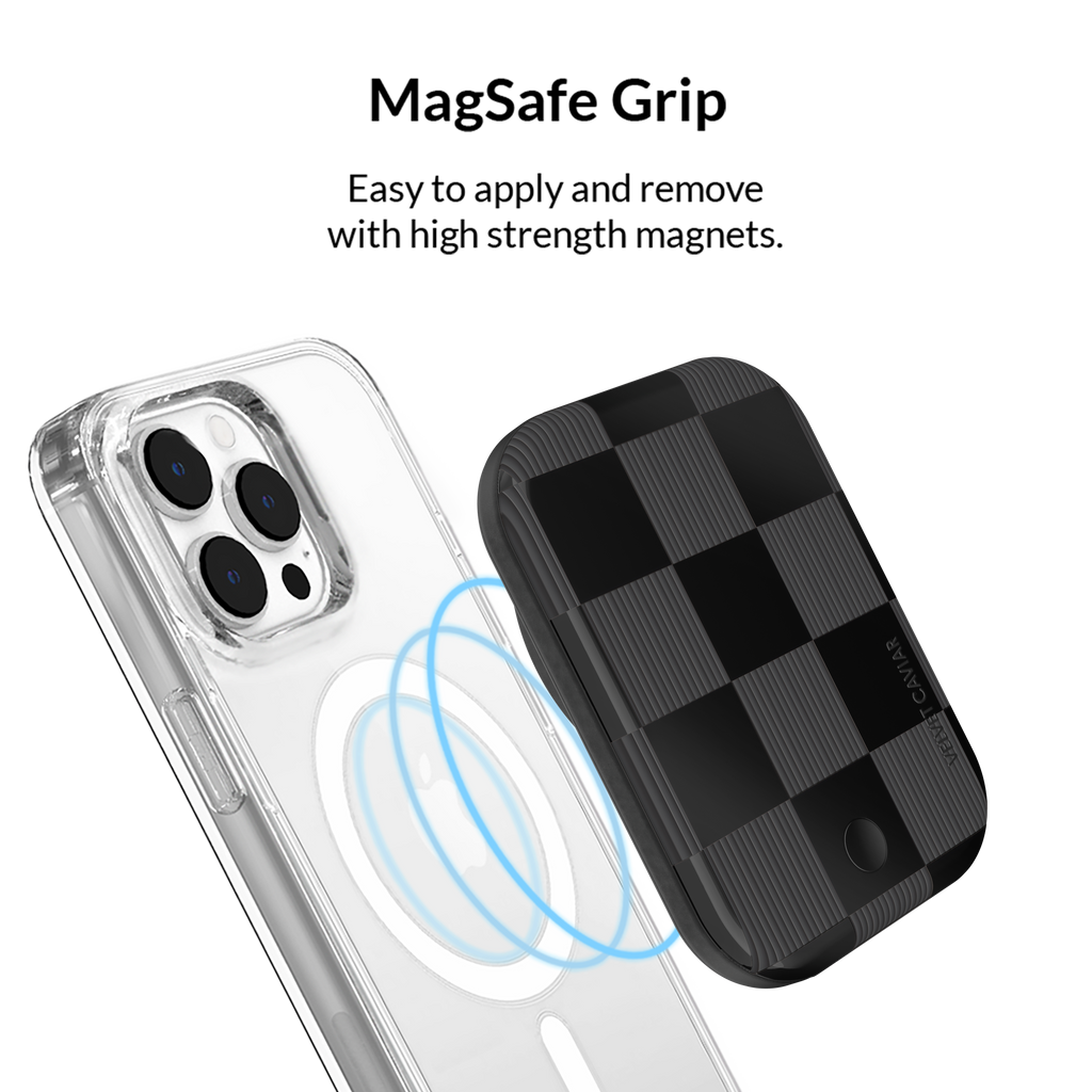 Noir Vibe Checkered Portable MagSafe Charger Power Pack