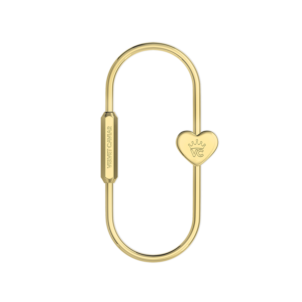 Gold Carabiner Bag Charm