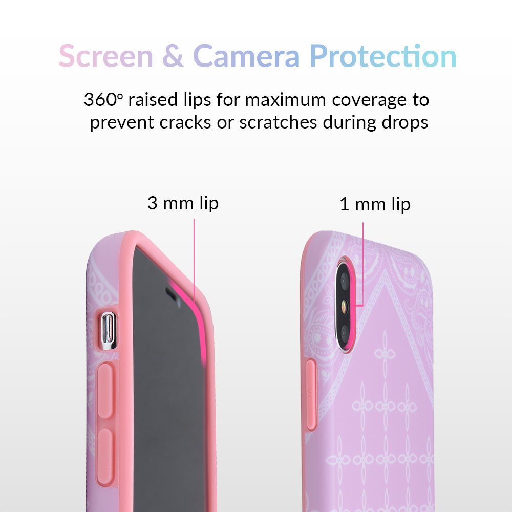 Pink Bandana iPhone Case by Kendall Vertes