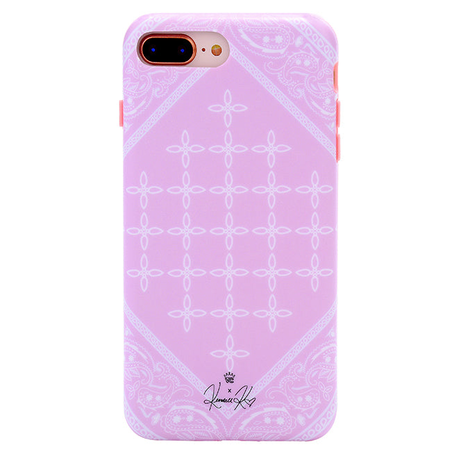 Pink Bandana iPhone Case by Kendall Vertes