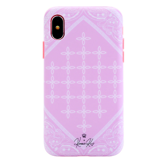 Pink Bandana iPhone Case by Kendall Vertes