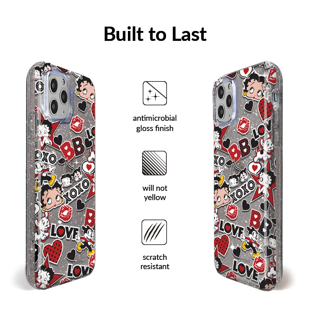 Betty Boop Sassy Glitter iPhone Case