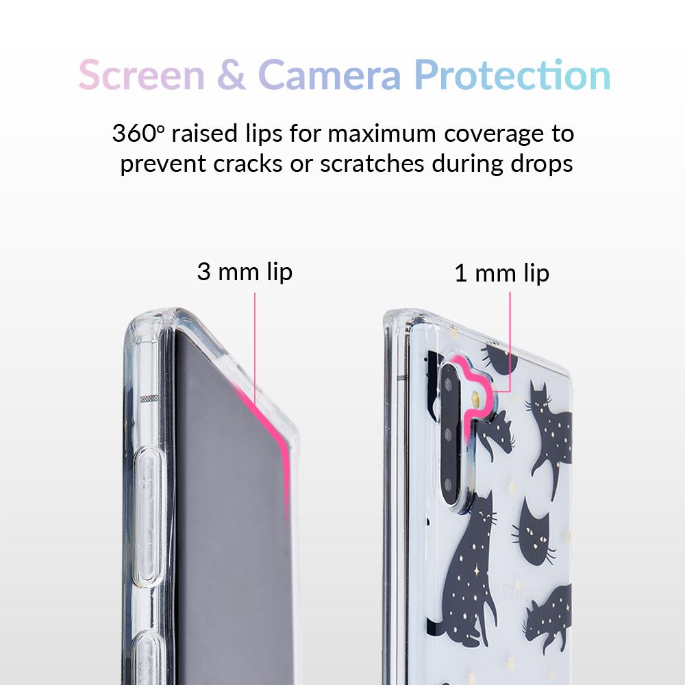 Black Cat Clear Samsung Galaxy Case