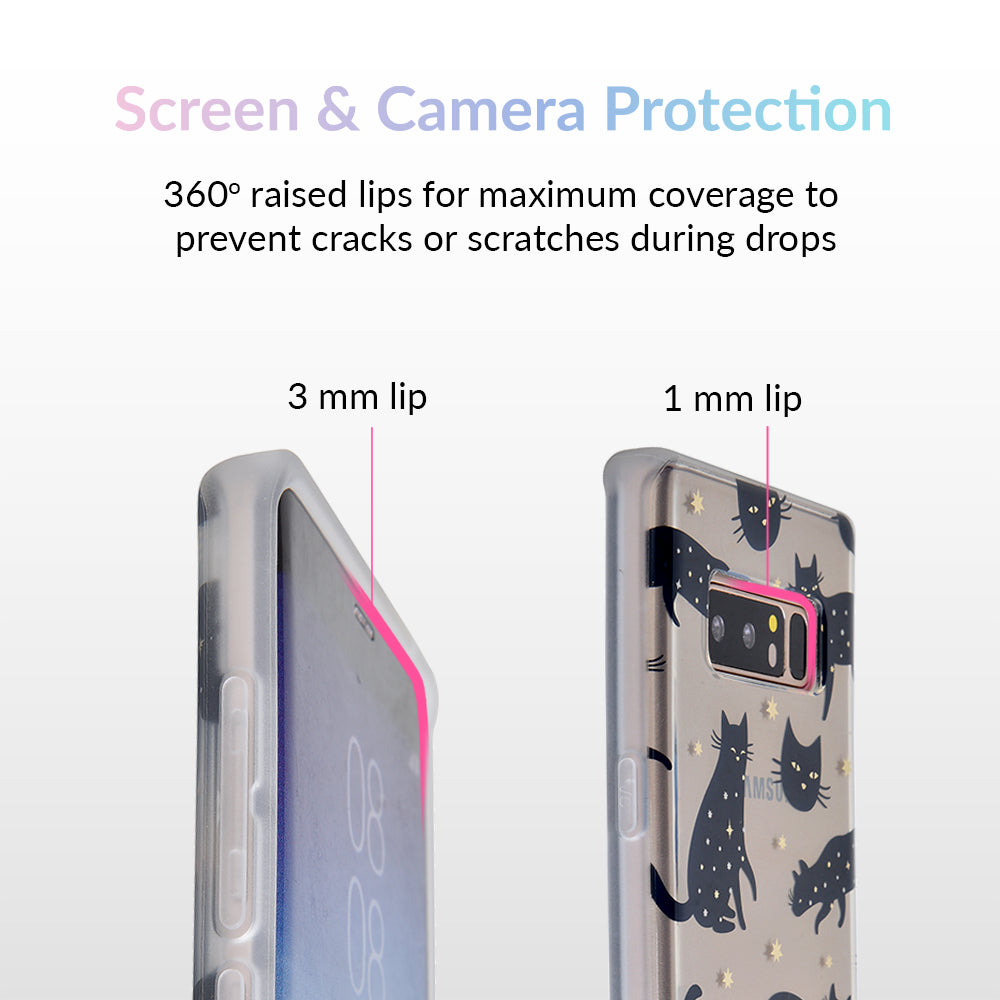 Black Cat Clear Samsung Galaxy Case