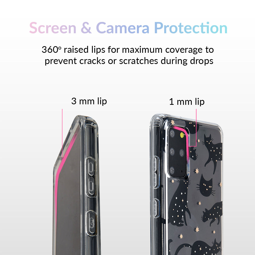 Black Cat Clear Samsung Galaxy Case