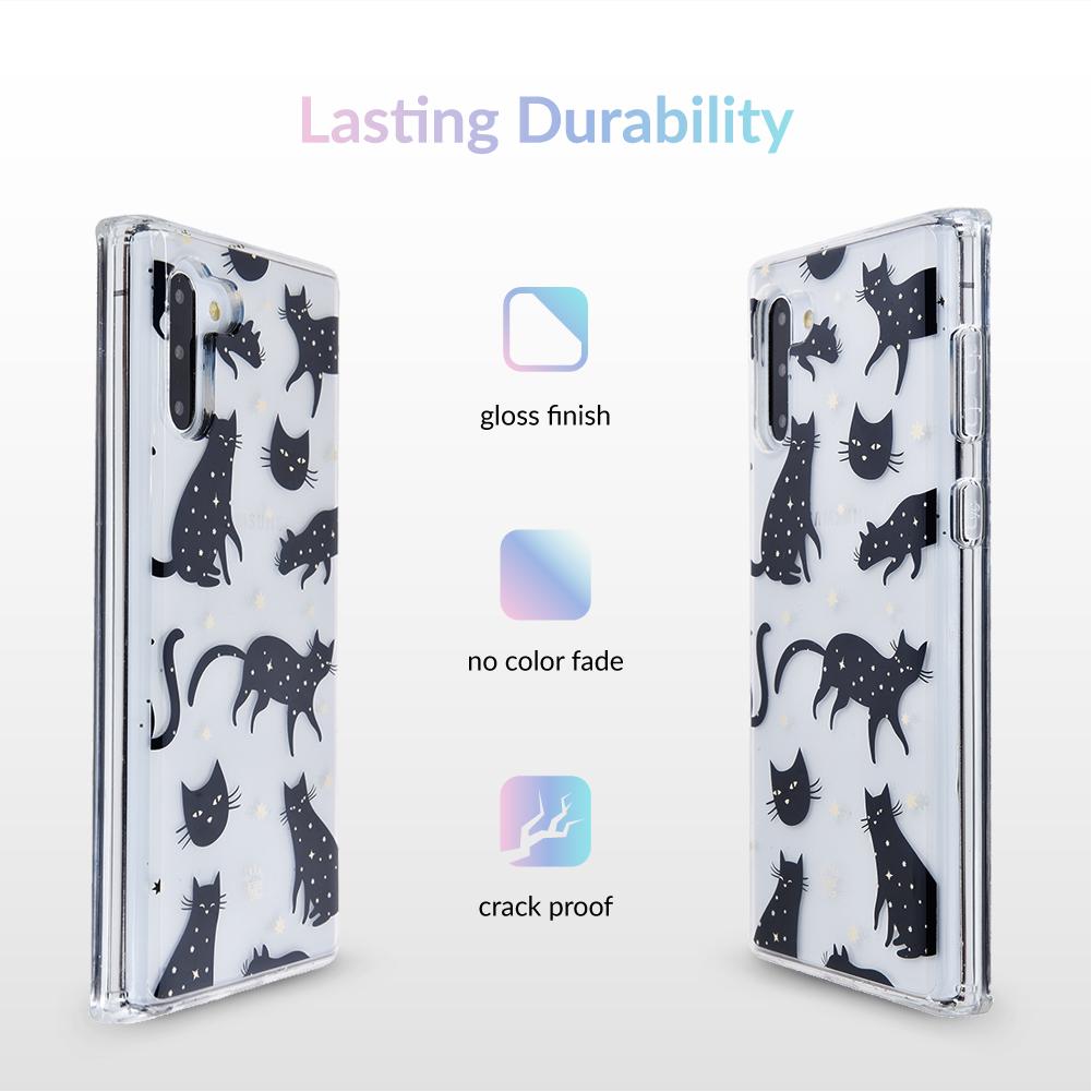 Black Cat Clear Samsung Galaxy Case