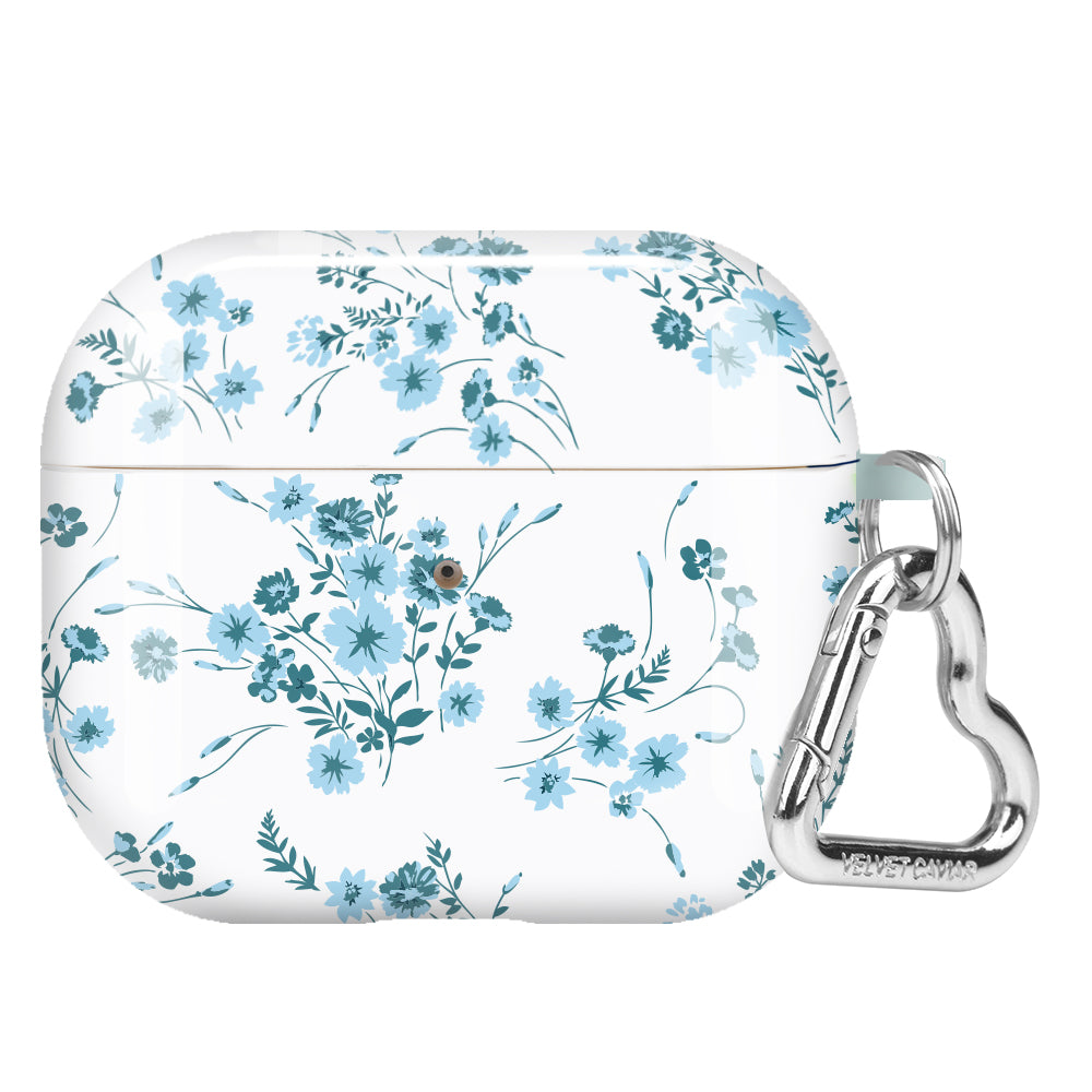 French Blue Floral AirPod Case