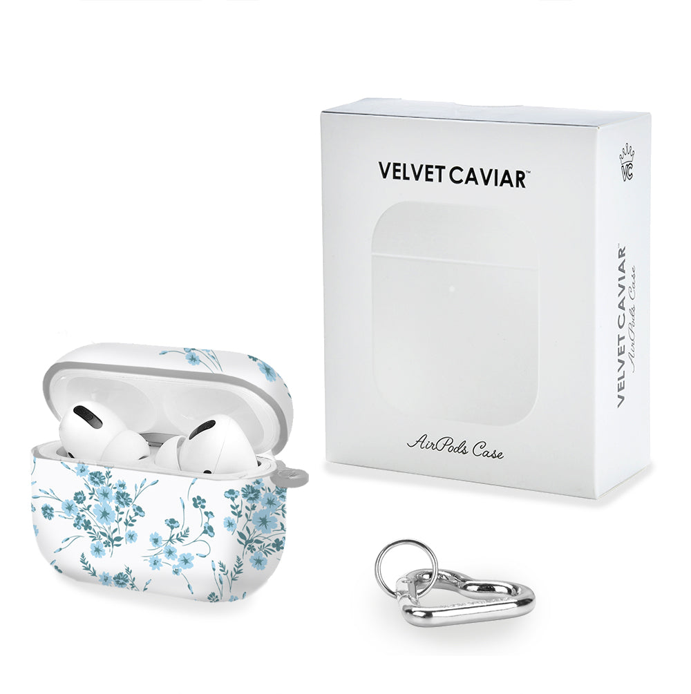 French Blue Floral AirPod Case