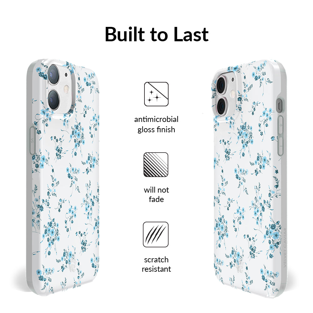 French Blue Floral iPhone Case