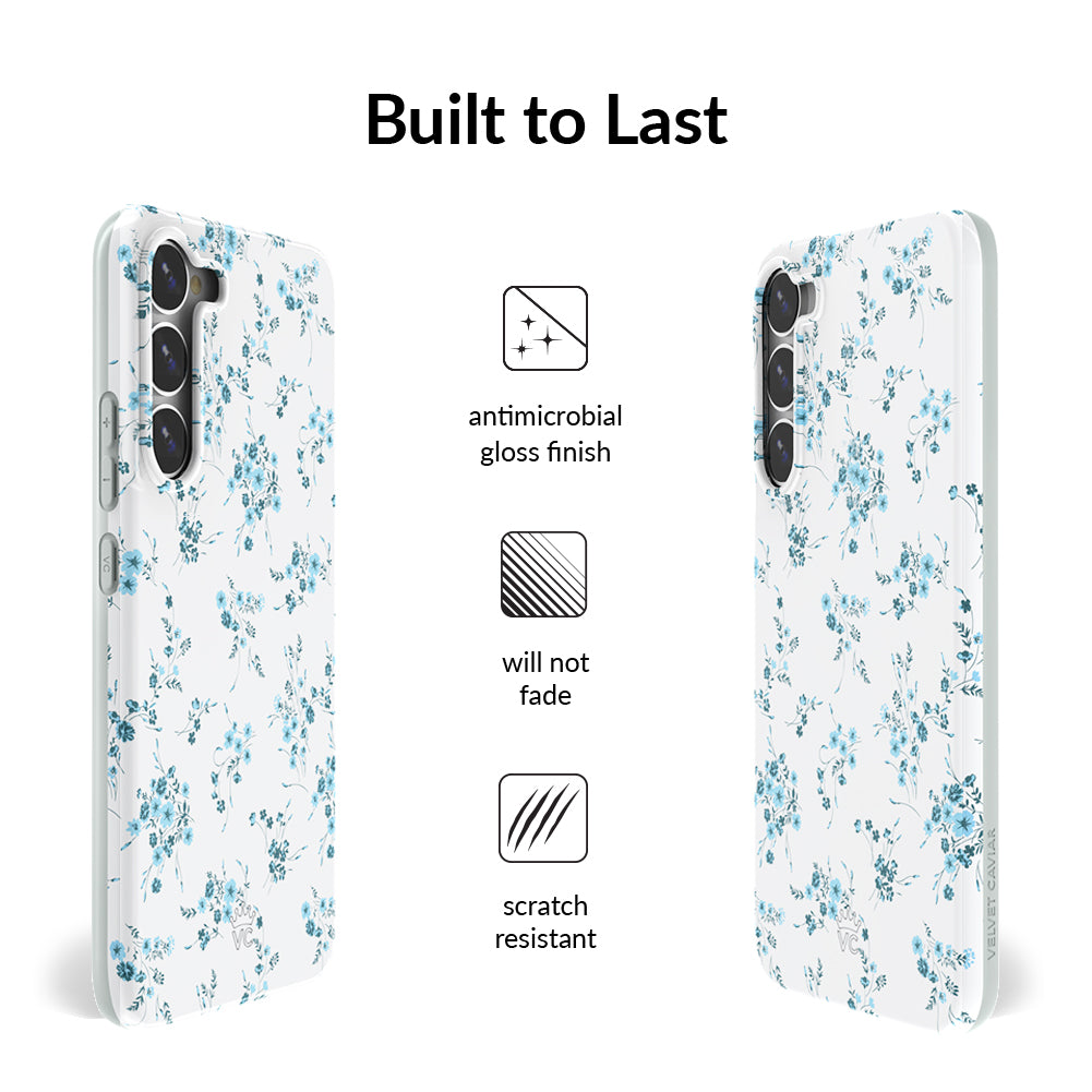 French Blue Floral Samsung Case