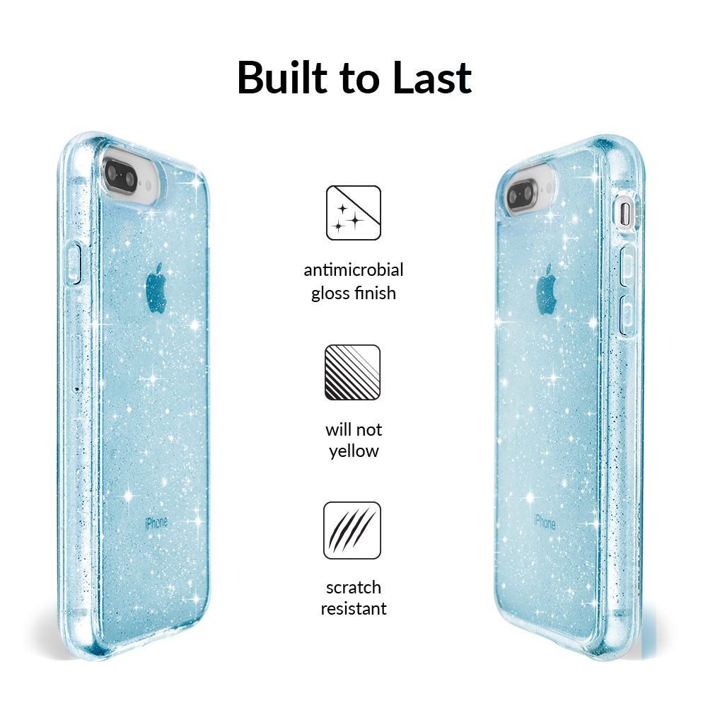 Blue Stardust Glitter iPhone Case