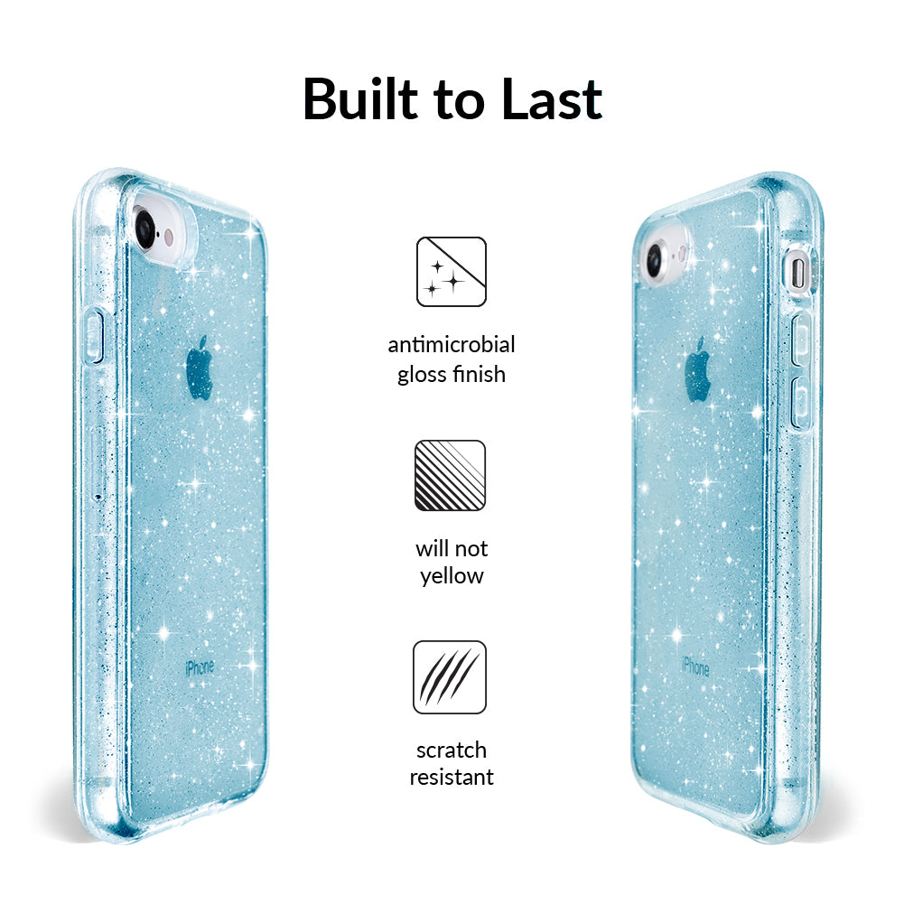 Blue Stardust Glitter iPhone Case