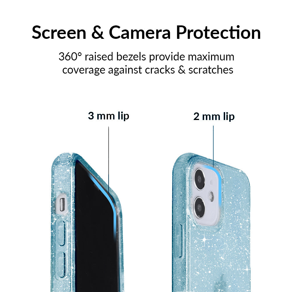 Blue Stardust Glitter iPhone Case
