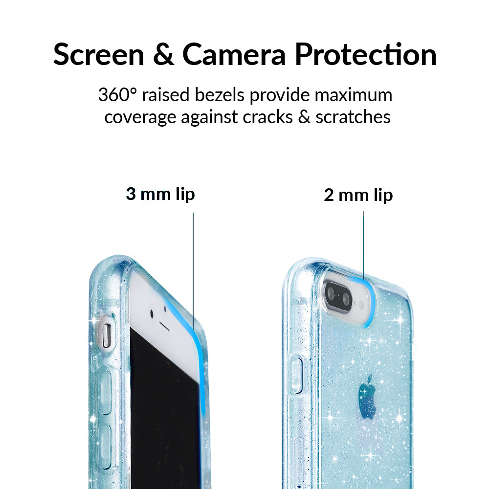 Blue Stardust Glitter iPhone Case