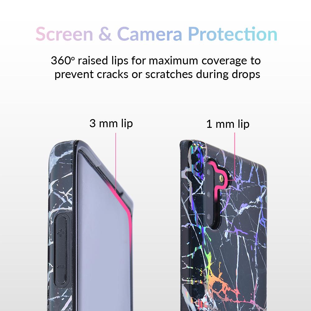 Holo Black Marble Samsung Galaxy Case