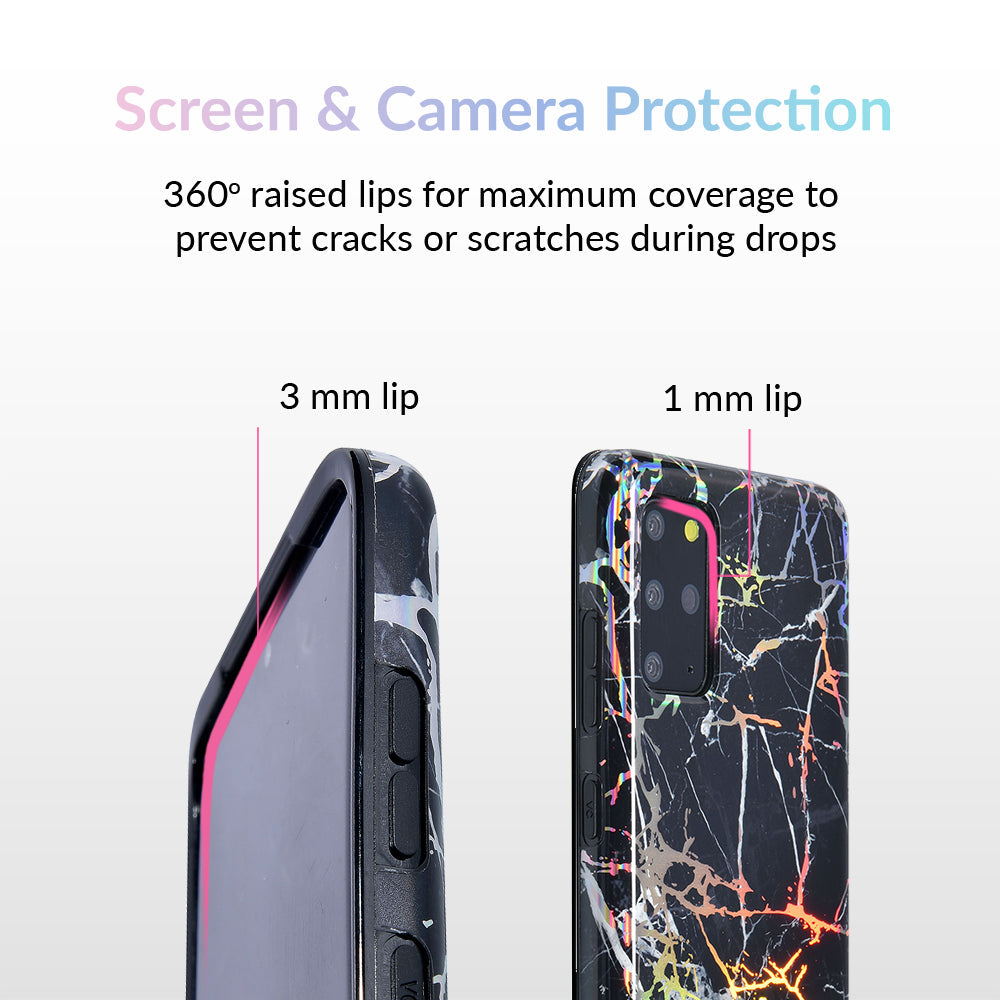 Holo Black Marble Samsung Galaxy Case