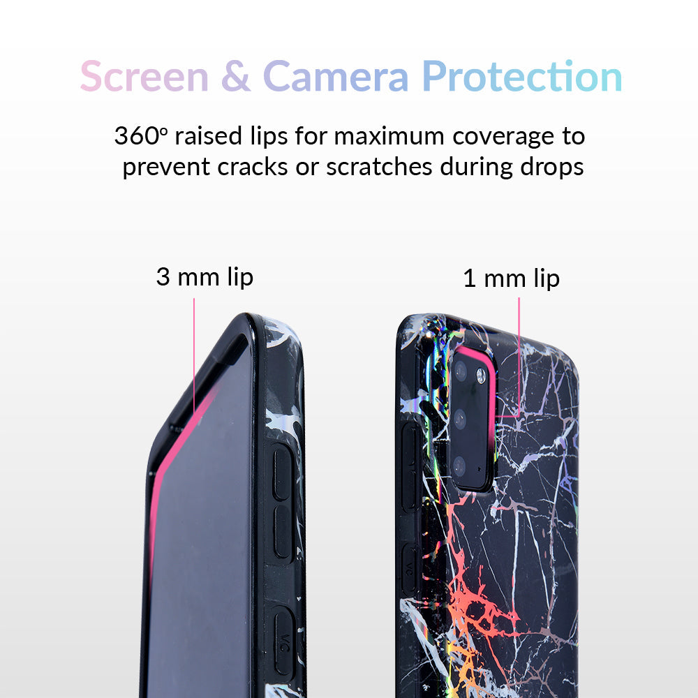 Holo Black Marble Samsung Galaxy Case