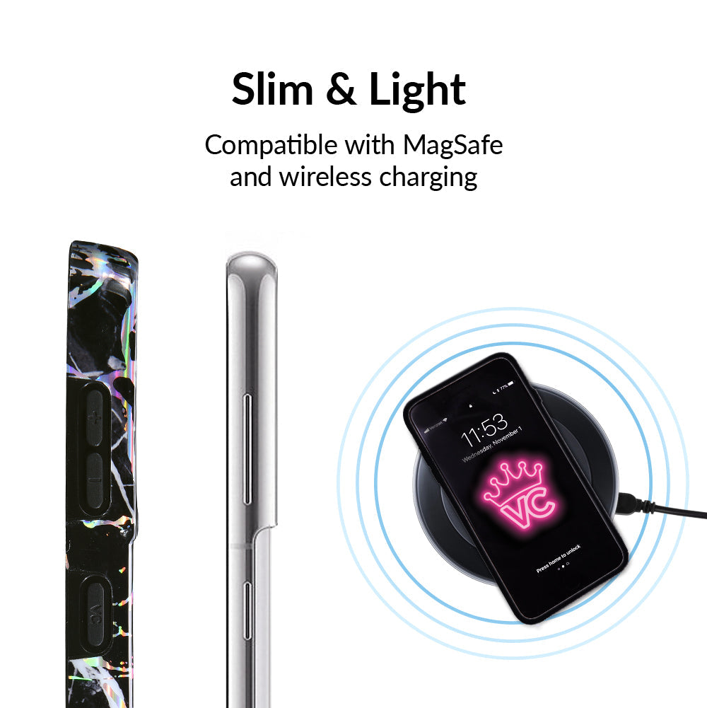 Holo Black Marble Samsung Galaxy Case