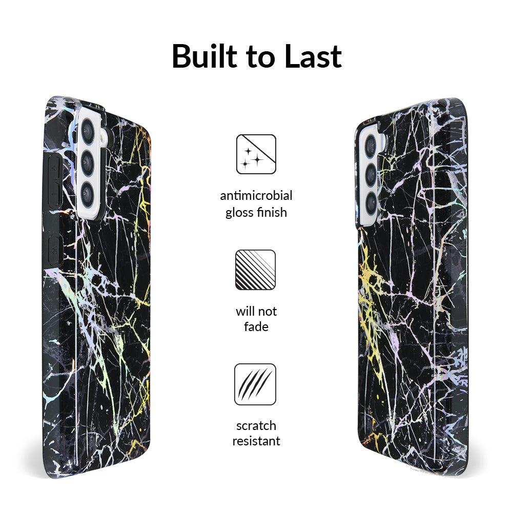 Holo Black Marble Samsung Galaxy Case