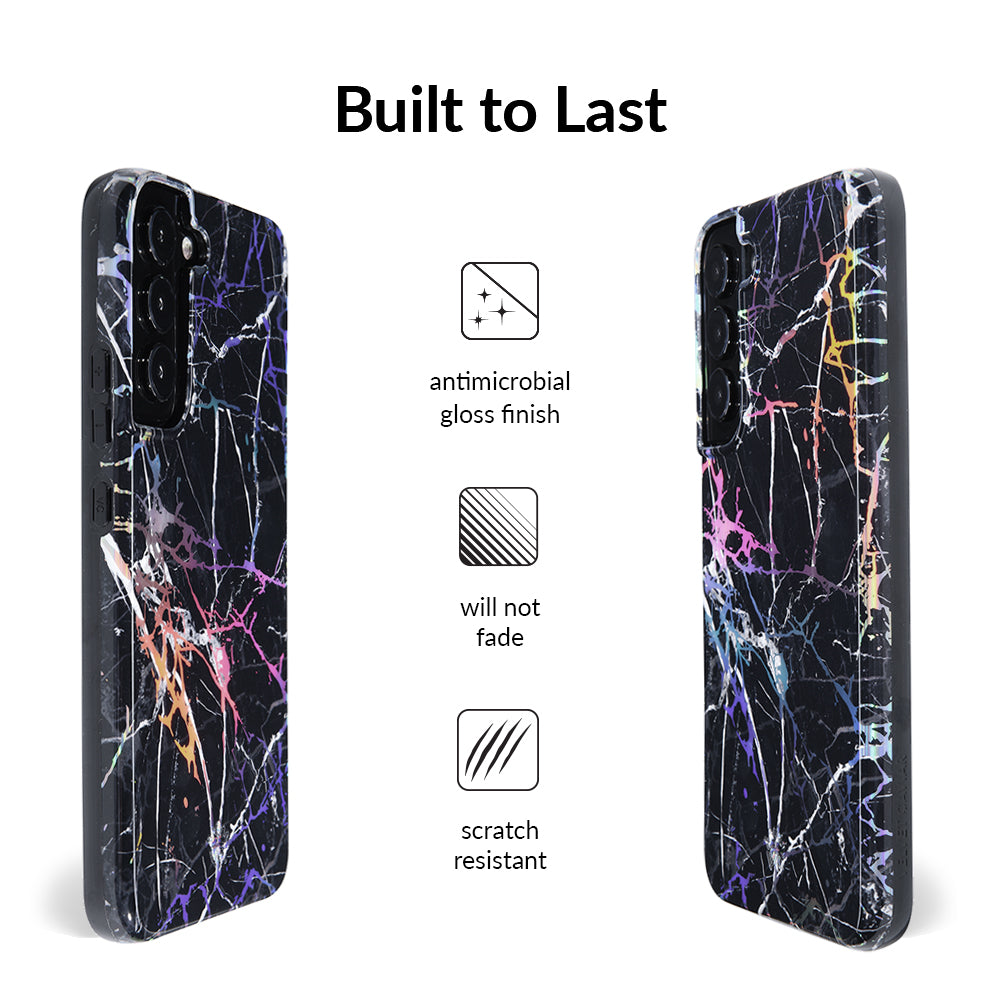 Holo Black Marble Samsung Galaxy Case