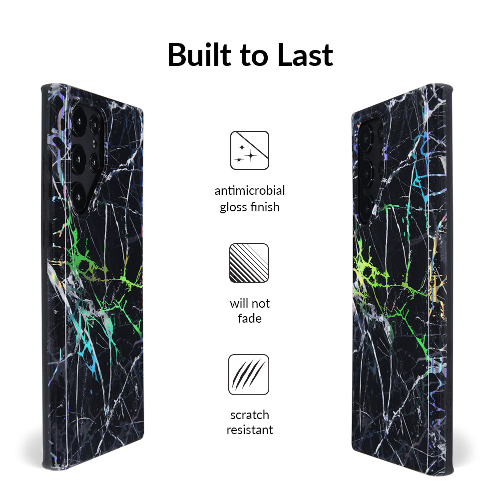Holo Black Marble Samsung Galaxy Case