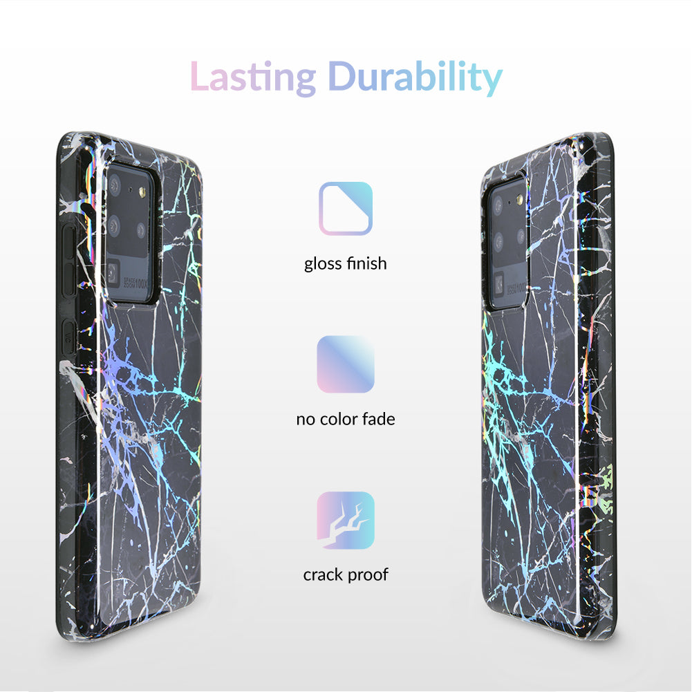 Holo Black Marble Samsung Galaxy Case