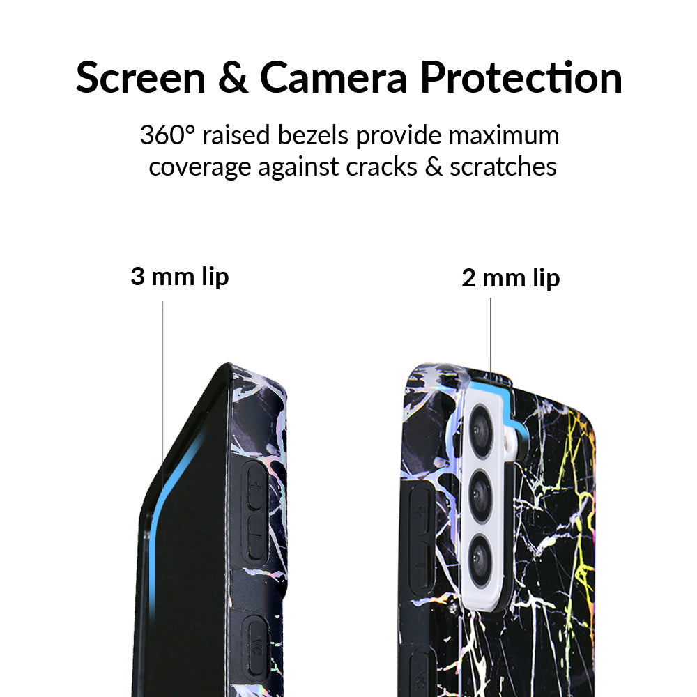 Holo Black Marble Samsung Galaxy Case