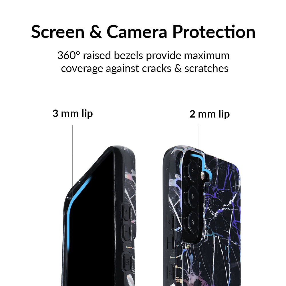 Holo Black Marble Samsung Galaxy Case