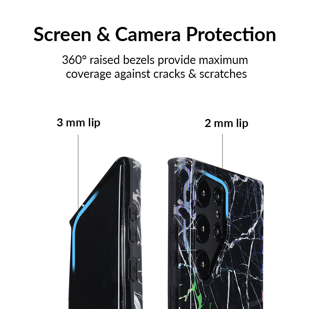 Holo Black Marble Samsung Galaxy Case