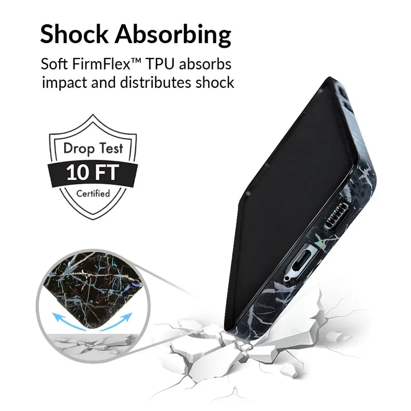 Holo Black Marble Samsung Galaxy Case
