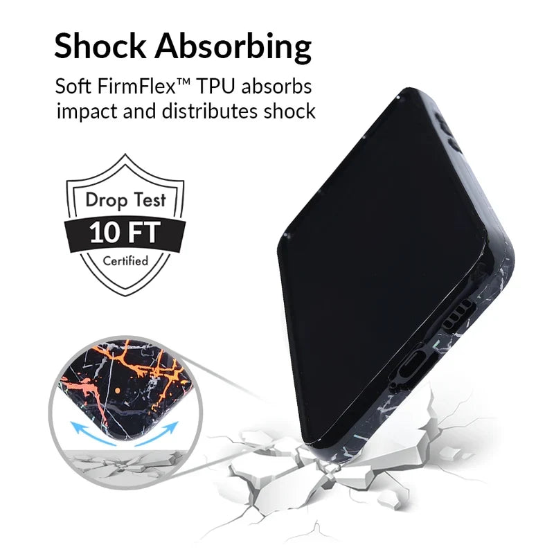 Holo Black Marble Samsung Galaxy Case