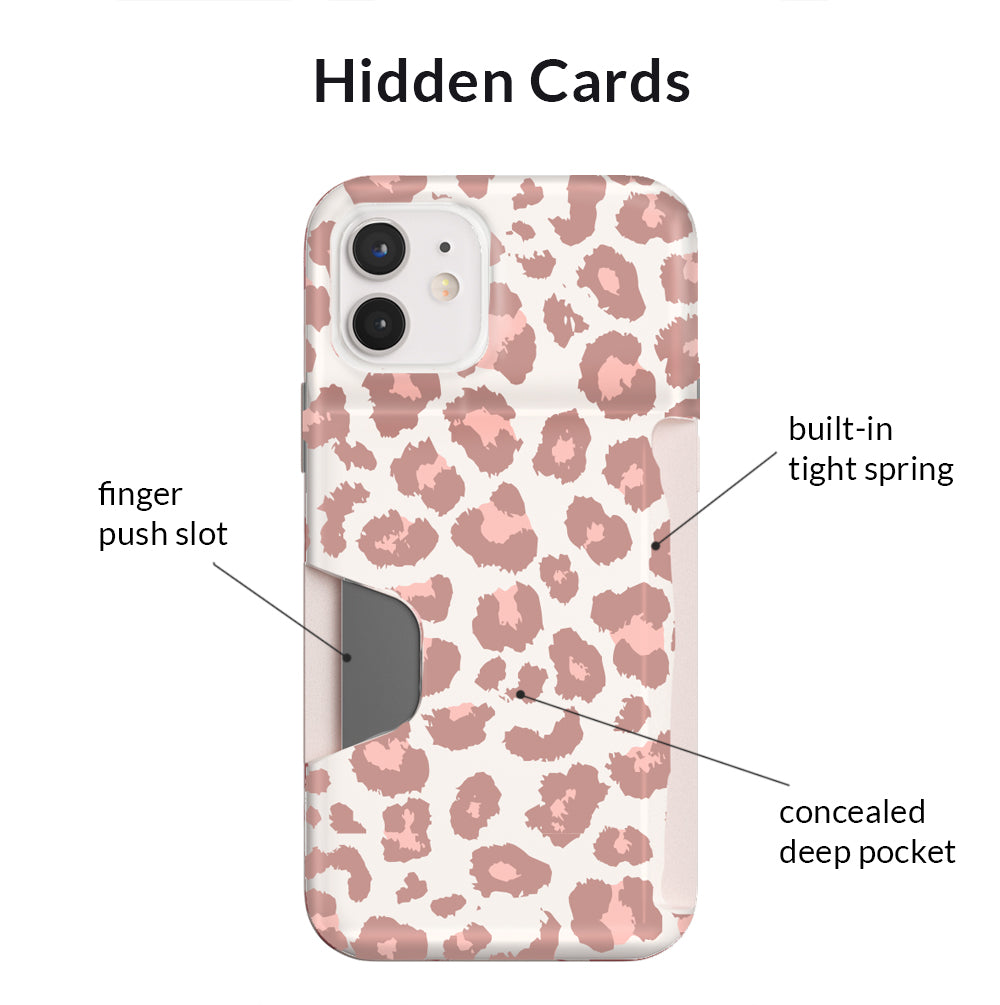 Blush Leopard iPhone Wallet Case