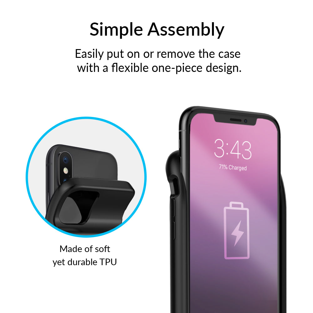 Black iPhone Charging Case