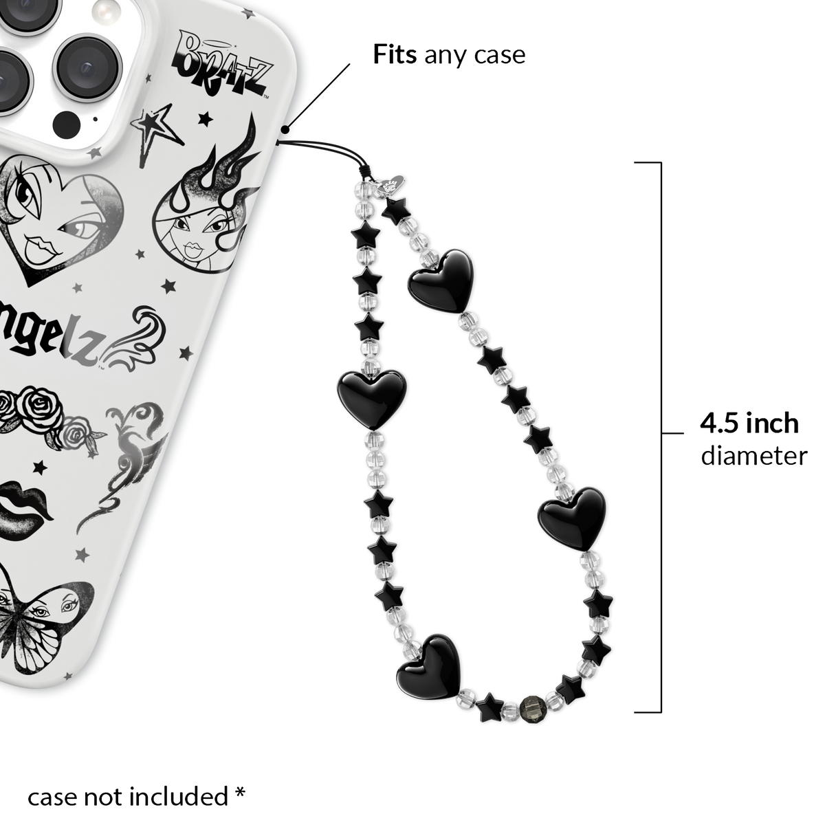 Gothic Star Phone Charm