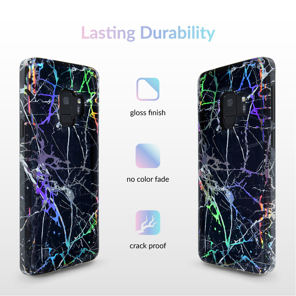 Holo Black Marble Samsung Galaxy Case