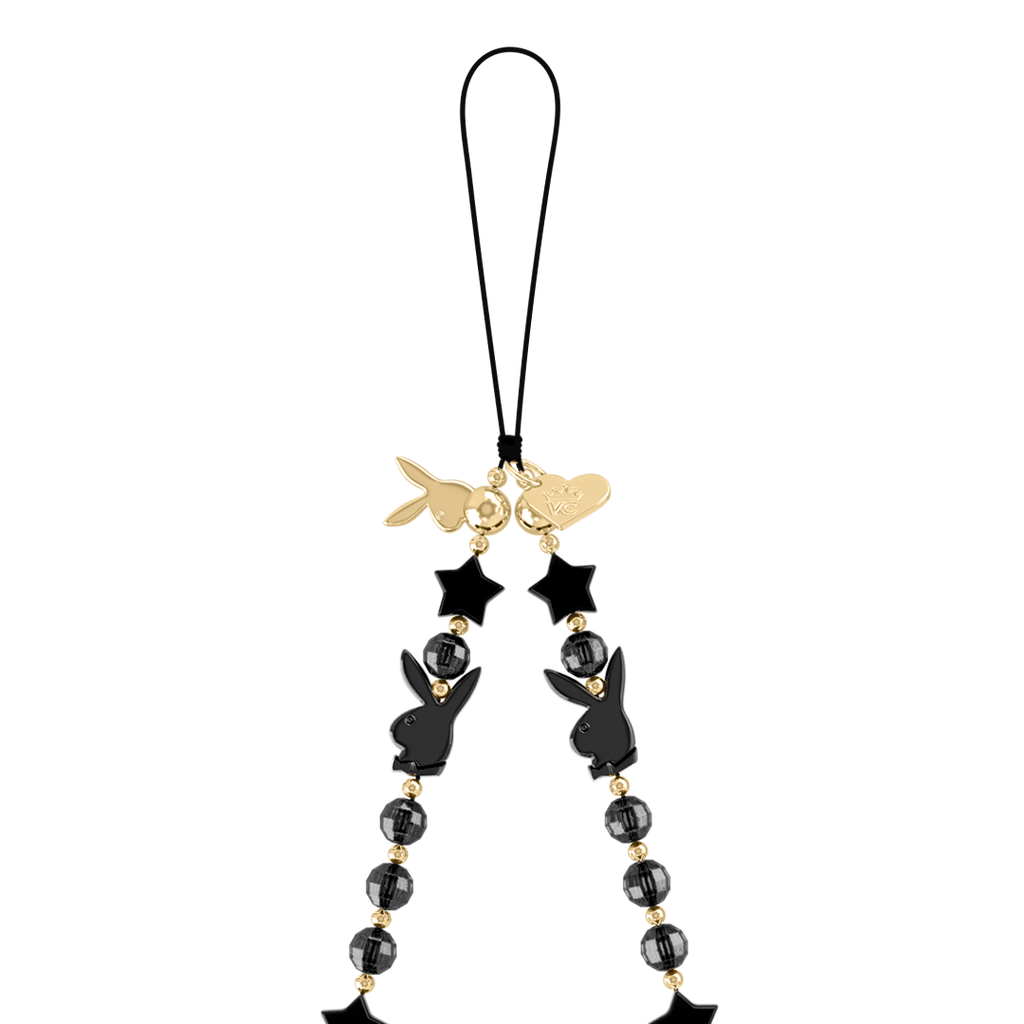 Playboy Black Bunny Phone Charm