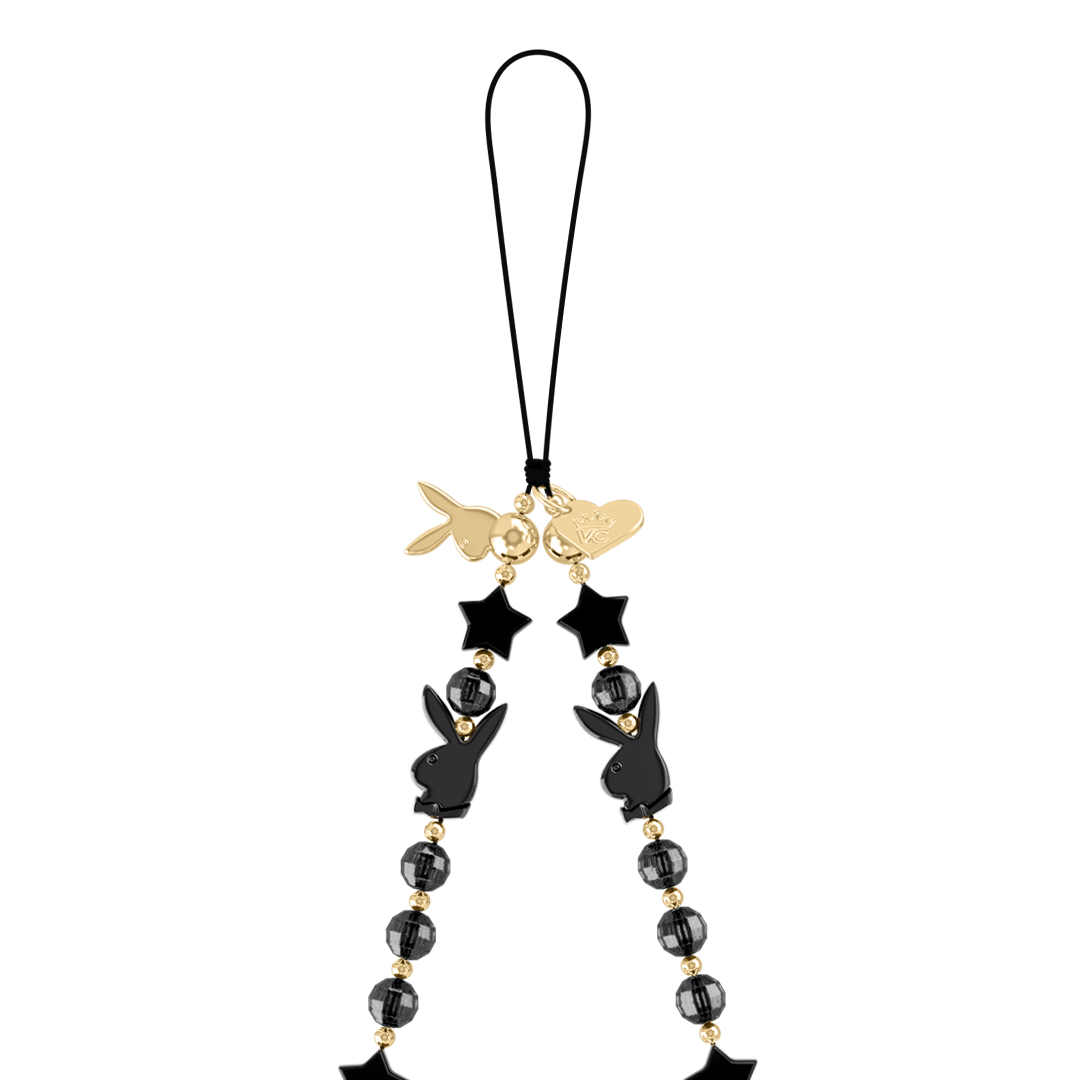 Playboy Black Bunny Phone Charm