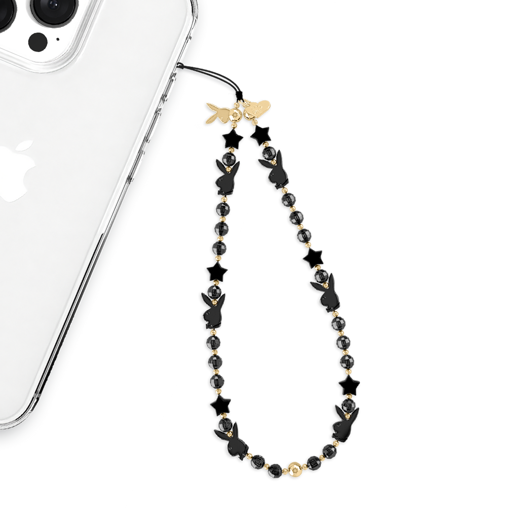 Playboy Black Bunny Phone Charm