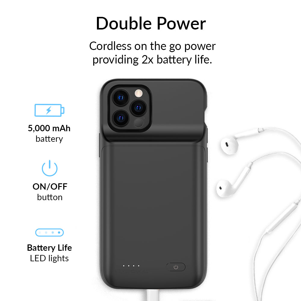 Black iPhone Charging Case