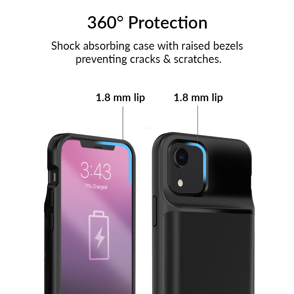 Black iPhone Charging Case