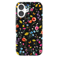 Black Wildflower iPhone Case