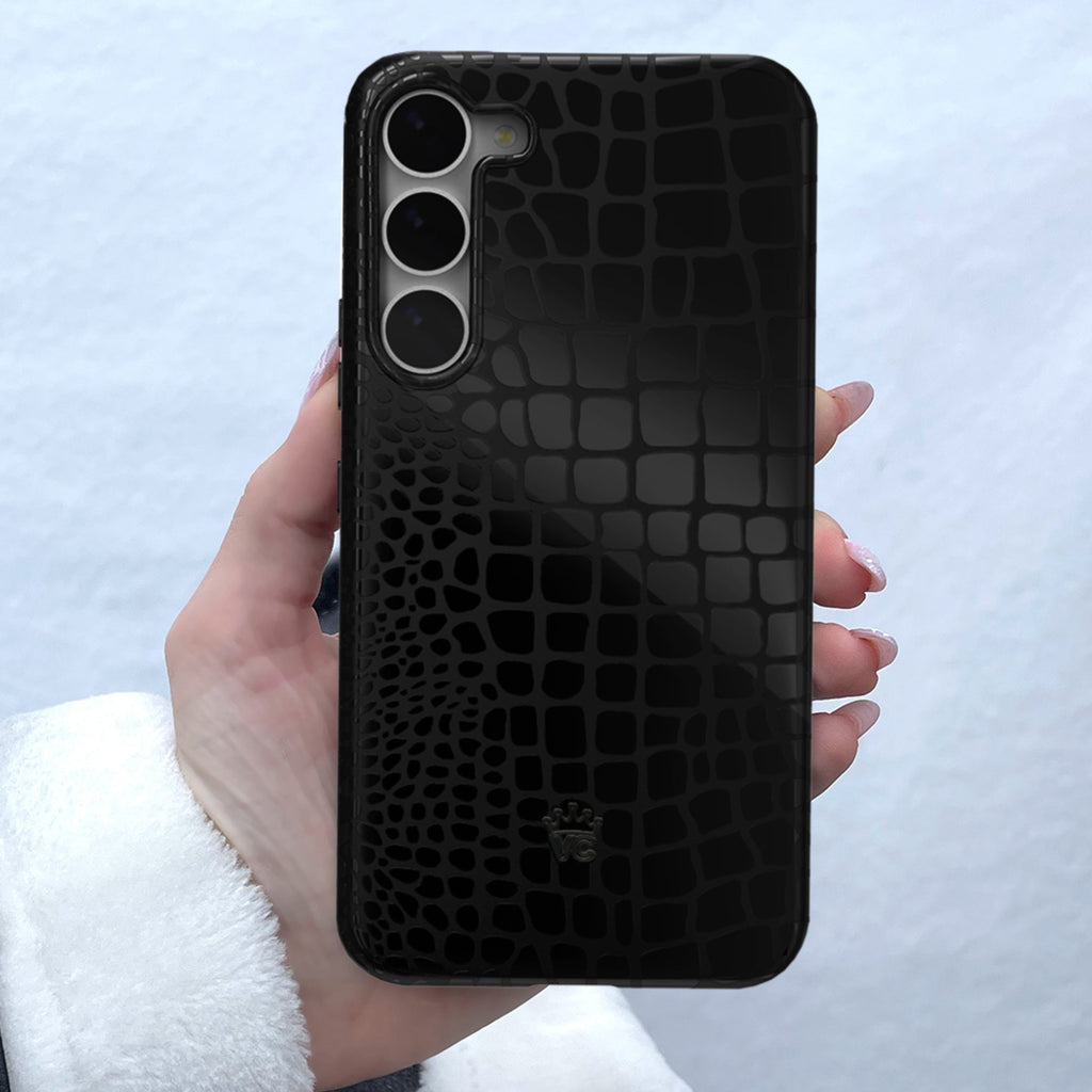 Black Croc Samsung Case