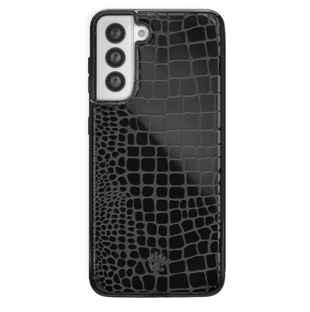 Black Croc Samsung Case