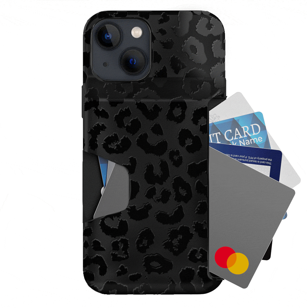 Black Leopard iPhone Wallet Case