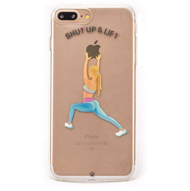 Shut Up & Lift iPhone Case Blonde Hair