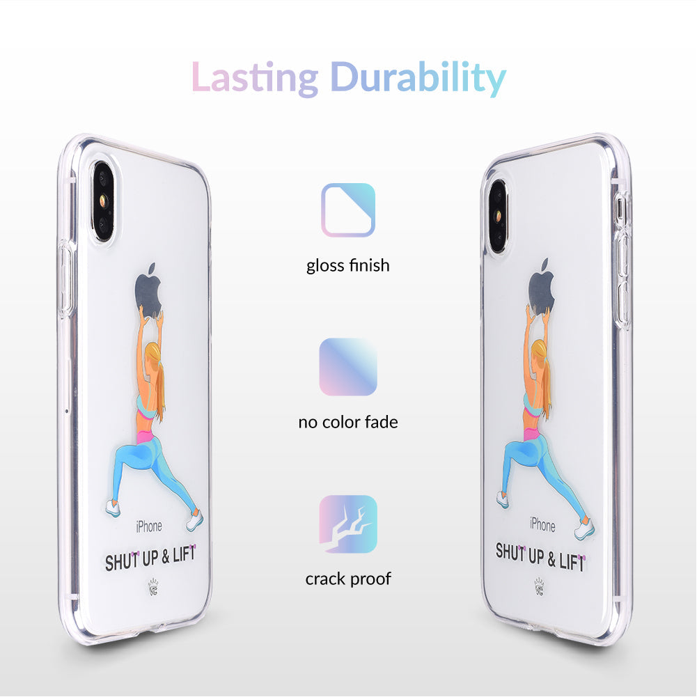 Shut Up & Lift iPhone Case Blonde Hair