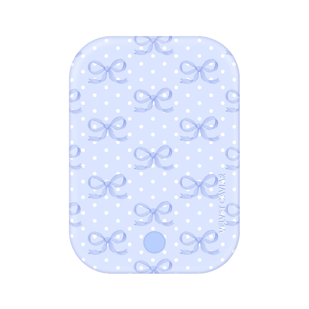 Lovely Blue Bows Portable MagSafe Charger Power Pack