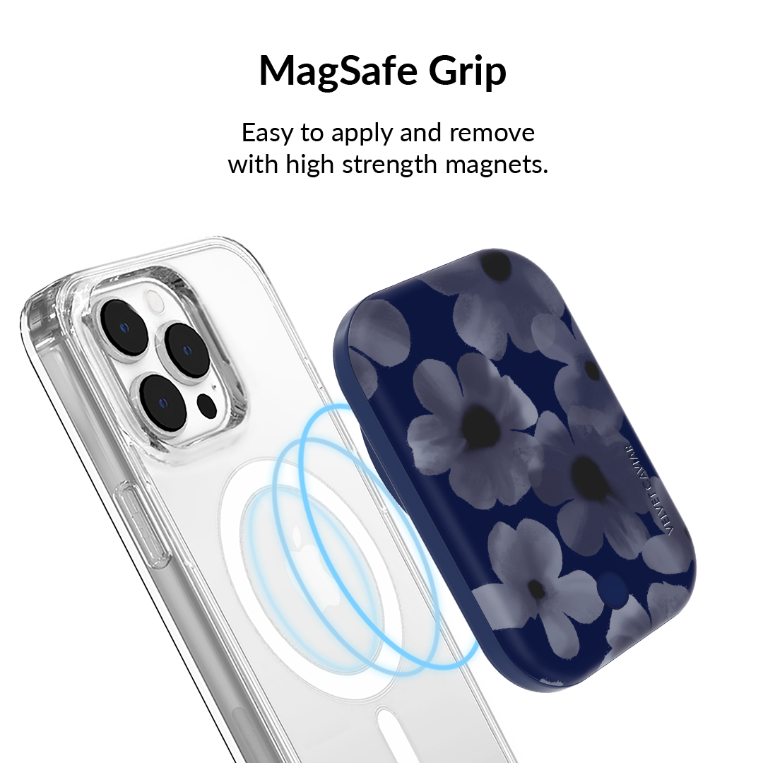 Midnight Blossom Portable MagSafe Charger Power Pack